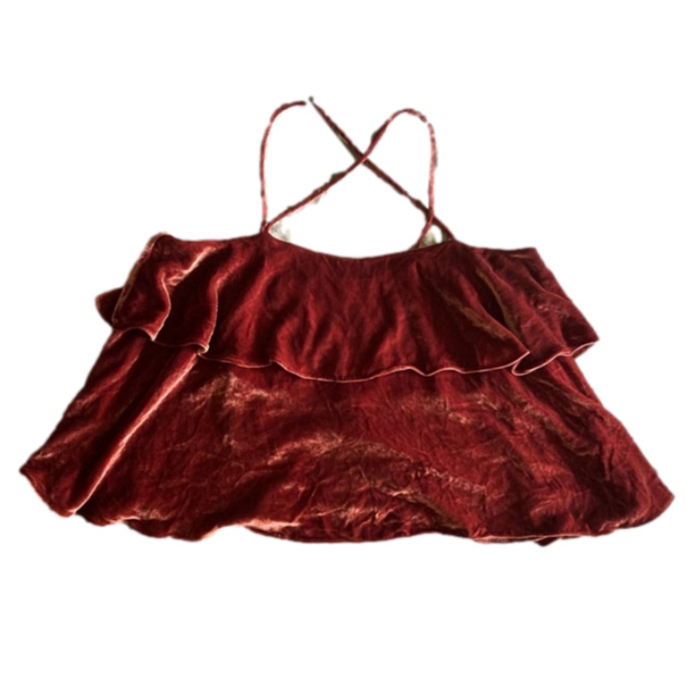 MADEWELL Tiered Silk Blend Halter Top Sz XL NWT